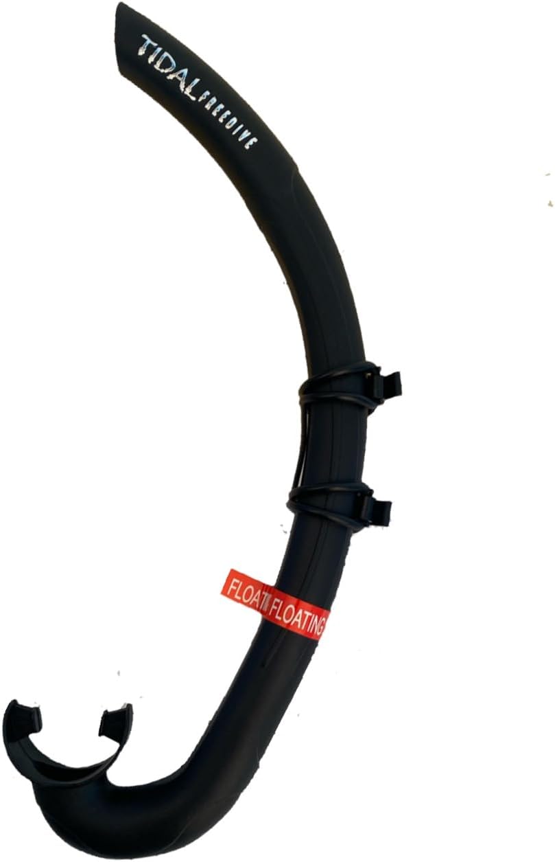Pro Shot Tidal Freedive Floating Snorkel. Perfect for Freediving, Spearfishing, and Snorkeling. Durable with Easy Clip-On Attachment.