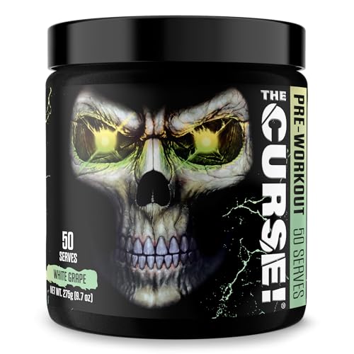 Image of JNX The Curse! Pre Workout Powder with Creatine, White Grape, 50 Servings | Pre workout powder for men & women with caffeine, L-Citrulline, Beta Alanine & Creatine for energy, pumps & performance.