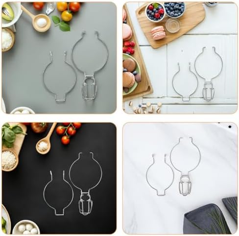 NUOBESTY 6 adet paslanmaz çelik tel kilit, konserve kavanozları için, cam kaplar için hava geçirmez kilit tokası, saklama kaplarını kapatmak için yedek askı - Görsel 3