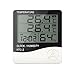 Digital Thermometer Hygrometer Electronic Temperature Humidity Meter Clock