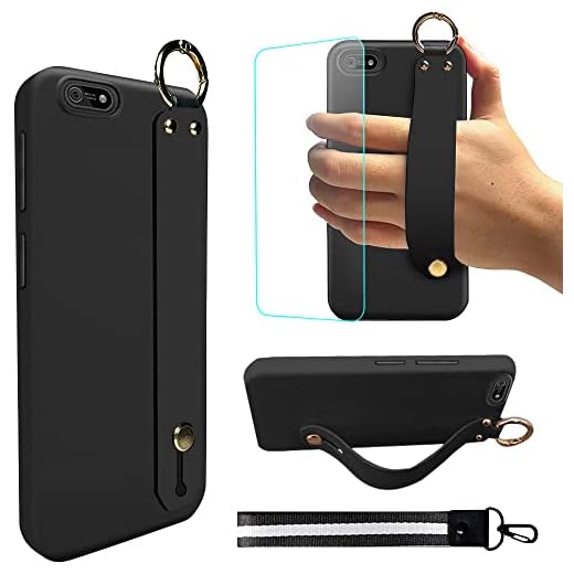 Case for Cloud Stratus C5 / Cloud Mobile Stratus C5 Elite Phone Case with Hand Wrist Strap Stand Bracelet Case Shockproof Protective Cover Wristband Phone Case for Cloud Mobile Stratus C5 (Black)