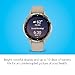 Garmin Venu 3S Soft Gold Stainless Steel Bezel 1.2-Inch AMOLED Touchscreen Display Smart Watch with 41mm French Gray Case and Silicone Band