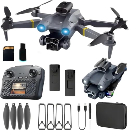Image of M3 Ultra Drone with Gimbal Camera & Remote Screen | Easy-Control for Kids & First-Time Flyers | Stable Flight, One-Key Takeoff, Foldable Beginner Drone