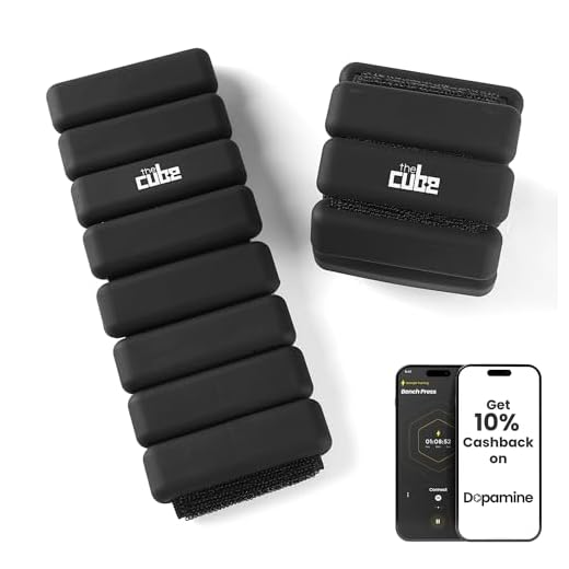 The Cube Club Wrist & Ankle Weights Set of 2 (1 Lbs Each) Adjustable Ankle Weights or Wrist Straps for Dance Exercise Walking Jogging Gymnastics Yoga Cardio (Black, 6 Month Warranty)