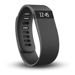 Fitbit Charge Wireless Activity Wristband, Black, Large