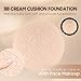 dfjdskl Air Cushion CC Cream Foundation - Tattoo Cover up Mushroom Head BB Creams, Long Lasting Concealing Brightening, Moisturizer Face Cream,Facial Skin Care Makeup For All Skin Types (Natural)