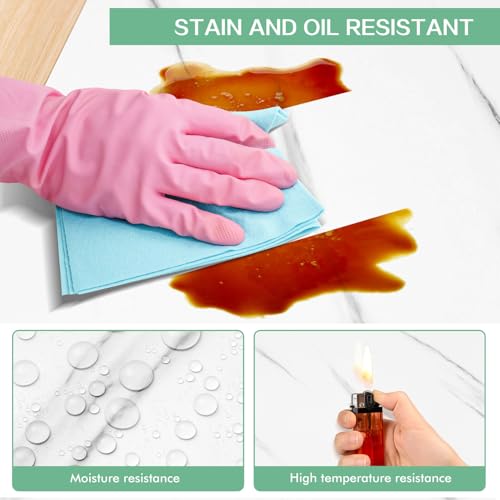 Autocollants carrelage effet marbre imperméables et épais x10