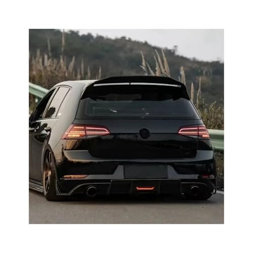 Aspec Style Rear Spoiler Wing Compatible For Vw Golf 7 Mk7 Gti R Golf7 Mk7 7.5 Spoiler Roof Extsnion Cover Trim Accessories(Mk7 Unpainted Primer)