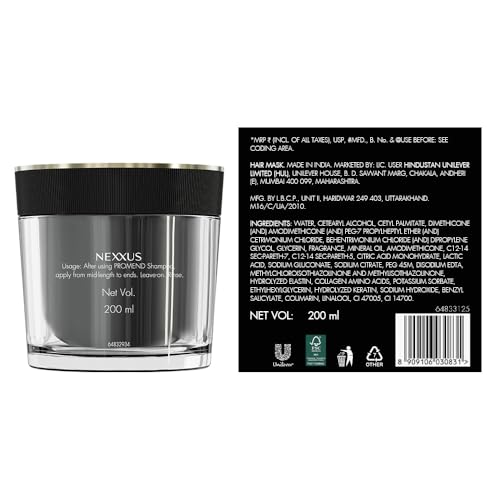 Image of Nexxus Promend Repair Keratinizing Treatment Mask For Damaged Hair 200ml | 12 X Stronger | 200% Smoother | Crafted with Magnolia Parfum Fragrance Profile (Pack of 2)