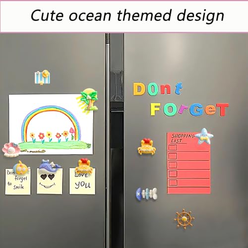 30 imanes decorativos de mar para refrigerador miniatura 3