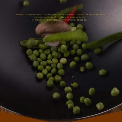 Wok tradicional de hierro 34 cm miniatura 5