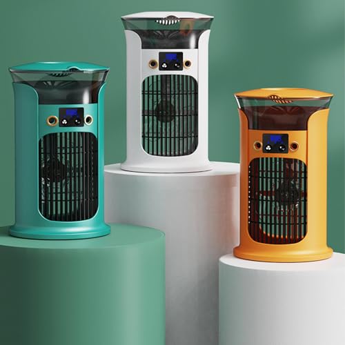 Zuiquity Tragbare Klimaanlage, Verdunstungsklimagerät mit 3 Geschwindigkeiten, obere Füllung, tragbar, multifunktional, tragbar (Farbe: Gelb)-6