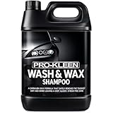 Pro-Kleen Wash & Wax Shampoo with Carnauba Wax 5L - pH Neutral Professional Car Wash Shampoo, Suitable for all Car Exteriors, Glossy Just Waxed Shine