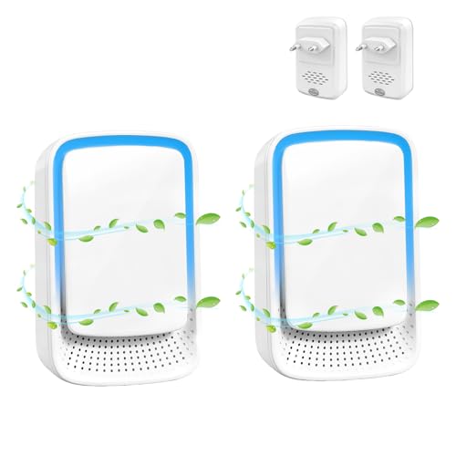 flintronic Generador de Ozono Purificador de Aire, 2PC Ionizador de Aire, Inicio Desodorizando Esterilizador de Ozono, para Baño, Cocina, Humo, Coches, Mascotas, Formaldehído y Olor