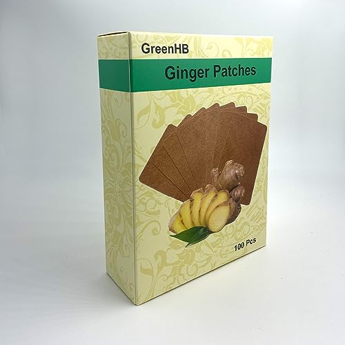 100 Pcs Ginger Patches Herbal Ginger Foot Pads Lymphatic Drainage Pain Patches - Image 5