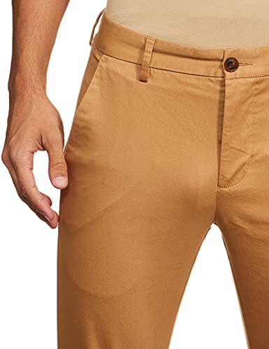 Image of Park Avenue Men's Cotton Blend Dobby Pattern Neo Fit Flat Front Chinos