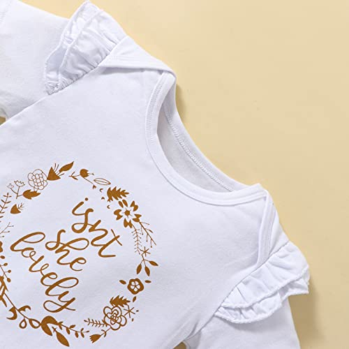 Cbnrlopop Newborn Infant Baby Girl Clothes Summer Outfits Infant Romper Pants Cute Toddler Girl Clothes Gift Set #TOP1