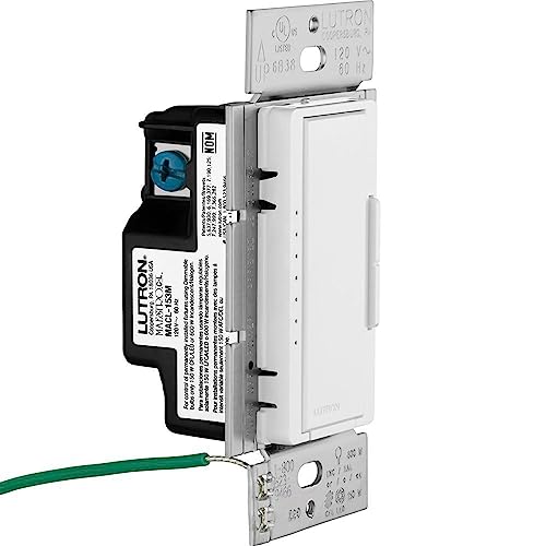 Lutron Maestro Led+ Dimmer Switch For Dimmable Led, Halogen And Incandescent Bulbs, 150W/Single-Pole Or Multi-Location, Macl-153M-Wh, White (4-Pack) #TOP5