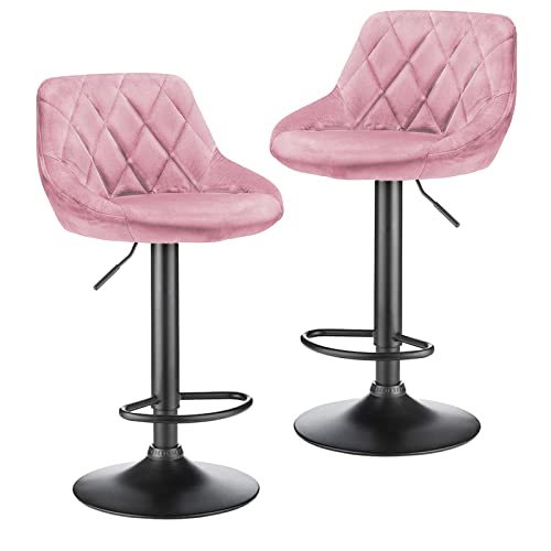 Taburetes Altos de Cocina Rosa Marca TUITUI