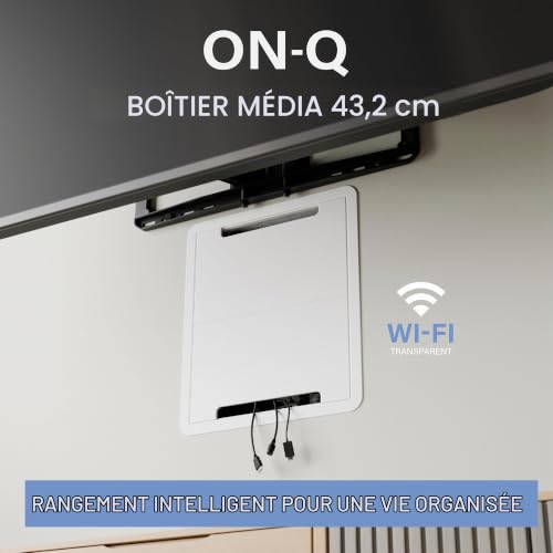 on-Q Legrand ENP1705NAV1 Boîtier multimédia Mural de 43,2 cm, Gestion des câbles, organisez Les appareils système, Panneau réseau Domestique, Double Usage, boîtier Mural, pour Le Stockage des – vue 2