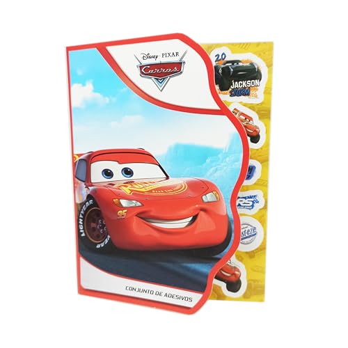 Conjunto de Adesivos c/ 8fls. Licenciado, Disney-Carros