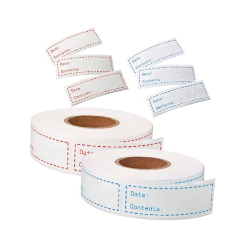 HOMSFOU 食品保存ラベル 英語記録日付ステッカー 剥がしやすく残留物なし キッチン冷蔵庫用 食物収納管理用 インデックス付箋 貼りやすいブ