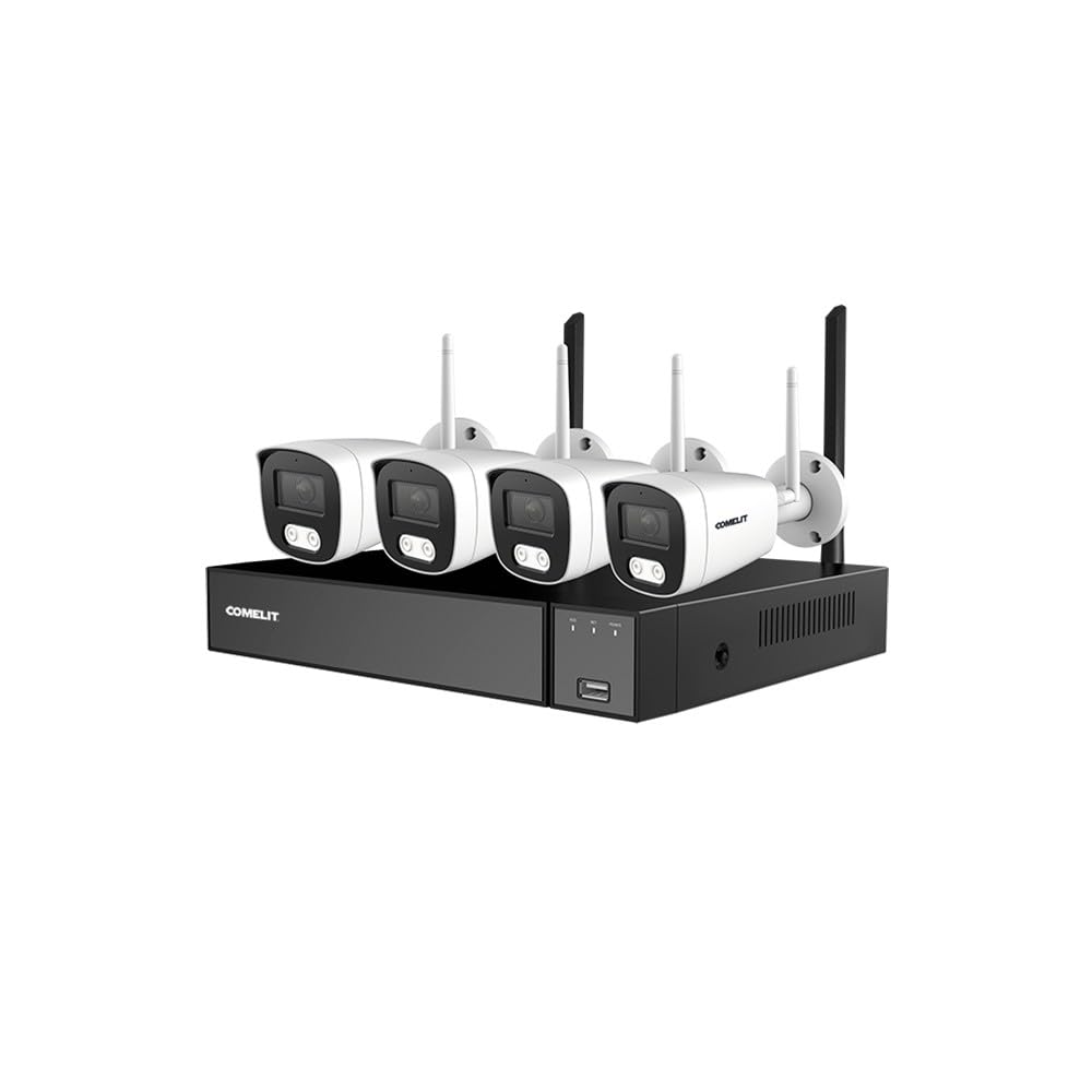 Kit vidéosurveillance WiFi 4 Caméras/1 NVR WIKIT004S05NAFR
