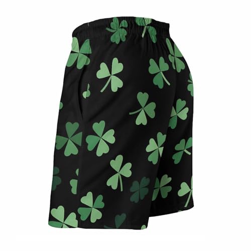 Clovers St. Patrick's Day Shamrocks Mens Swim Trunks Shorts Beach Pants Swimming Trunk Mesh Lining with Pockets3