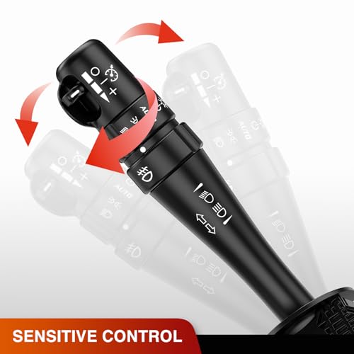 Image of Nilight Turn Signal Switch Compatible with 2006-2008 Pontiac Grand Prix | w /Fog Lights Windshield Wiper Combination Dimmer Lever Switches with Cruise Control