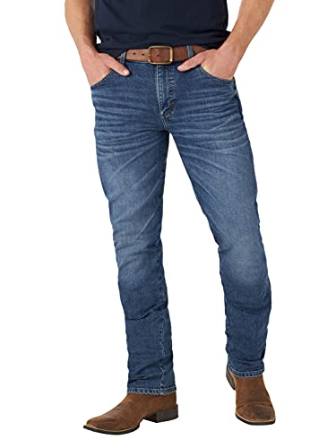 Wrangler Men's Retro Slim Fit Straight Leg Green Jean