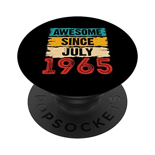 Regalos de 58 años impresionantes desde julio de 1965 PopSockets PopGrip Intercambiable