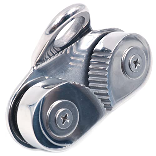 ZONADAH CAM Cleat avec anneaux de guidage de 16 mm, bateau à voilier en acier inoxydable 316, accessoire de voile Cover