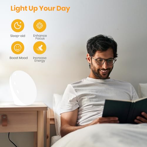 image for LASTAR Sun Lamp, 10,000 Lux Sunlight Lamp with 4 Color Temperatures & 