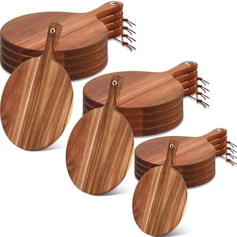 Uiifan Acacia Wood Cutting Board Set Cover