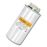TOMORAL 40+5 MFD 40/5 uF ±6% 370VAC/440 Volt CBB65 Dual Run Round Capacitor for AC. for Condenser...