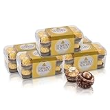 チョコレート フェレロ ロシェ Ferrero Rocher バレンタイン お年賀 チョコ プレゼント お菓子 ギフト 人気 おしゃれ 手土産 詰め合わせ まとめ買い 大容量 ヘーゼルナッツ ミルクチョコレート 16粒×5 1000g