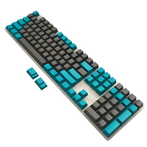 Happy Balls Pbt Keycaps Side/Front Print Keycap Set Oem Profile Non-Backlit Thick Cherry Mx Key Caps With Key Puller For 60%/87 Tkl/104/108 Mx Switches Mechanical Keyboard(Blue Gray Combo) #TOP1