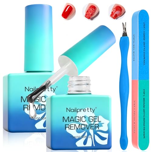 #rémunéré #Amazon<br>2 PièCes Dissolvant Vernis Semi Permanent Professionnel Gel Nail Polish Remover Kit De Retrait De Vernis à Ongles Retrait Sans Effort Avec Limes à Ongles