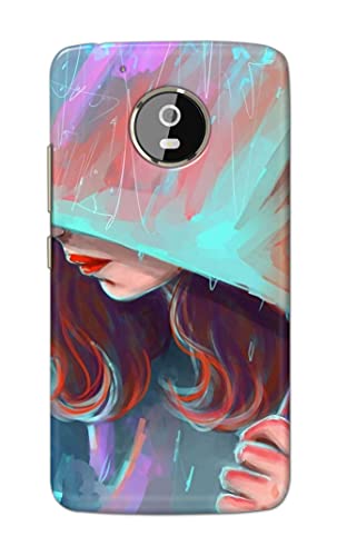 Image of PRINTFIDAA Pretty Woman Under The Umbrella Painting Printed Designer Hard Case for Motorola Moto G5 Plus (5.2 inch), XT1684, XT1685, XT1687 Back Cover -(e) RPM1007