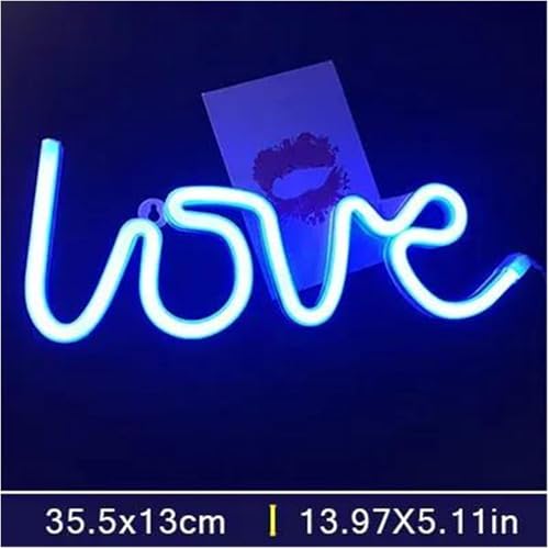 Décoration de fête néon LED Amour veilleuse lumineuse pour intérieur moderne