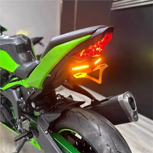 Support de plaque moto Ninja ZX 636 anti-vibrations ajustement parfait - 6