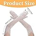 LXUEJIE White Lace Gloves, Bridal Long Gloves for Wedding, Floral Mesh Tulle Sheer Glove Women Elbow Wedding Glove for Tea Opera Party Cocktail Cosplay Halloween Costume