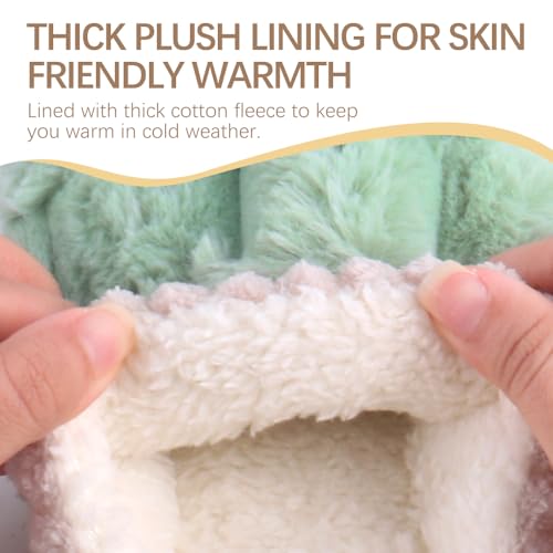 Slippers for Women,Retro Soft Plush Lightweight House Slippers Slip-on Cozy Indoor Outdoor Slippers,Slip on Anti-Skid Sole3