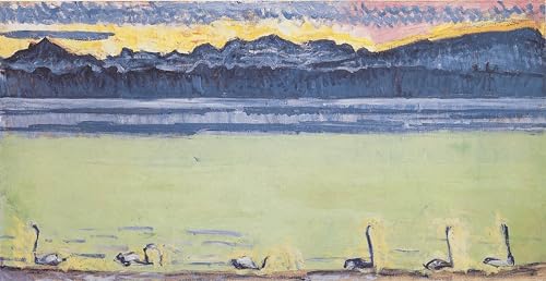 Peinture Poster Impression Tableaux Graffiti Art Mural Lac Léman Ferdinand Hodler 60x90