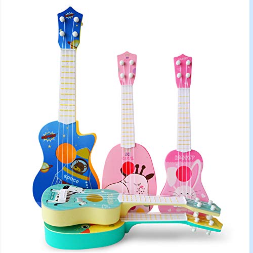 Mini Kids Animal Ukulele Kleine Gitaar Muziekinstrument Educatief Speelgoed Gift (Roze, 11,5 * 36CM) - Image 7