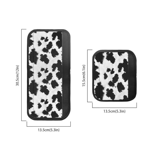 Image of 6 PCS Fridge Door Handle Covers Refrigerator Microwave Door Cloth Decor Accessories Waterproof Keep Kitchen Appliances Clean Keep Off Fingerprints Oil Stains, Cow Print