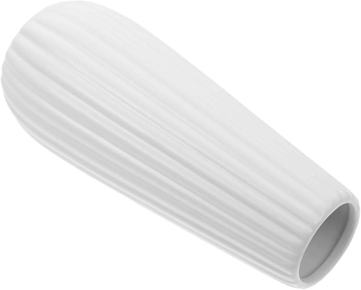Elegant Frosted Ceramic Vase White Vase for Home Desktop Room Decor Aesthetic