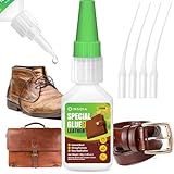 Super Glue for Leather, 30g Heavy Duty Leather Glue Adhesive for Purses, Shoes, Sofas & Furniture – Quick-Dry, Waterproof, Flexible Repair Glue Leathercraft, Upholstery & DIY Projects