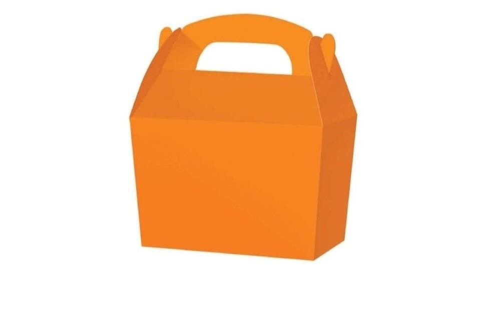 Playwrite Treat Boxes - Wedding Favour Cupcake Gift Party Box - Choose From 13 Colours (100, Orange)