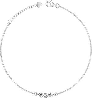 giva 925 Silver Triple Flora Anklet,Single | Gifts for Women and Girls | With Certificate of Authenticity and 925 Stamp | 6 Months Warranty-picture-50